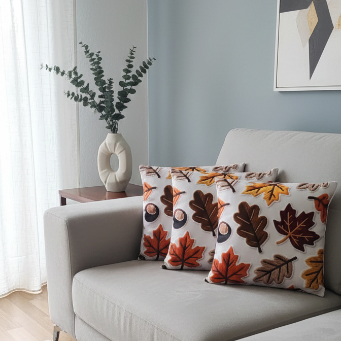 2 Adet 43X43 cm Dijital Baskılı Dekoratif Kırlent Kılıfı - Görsel 5