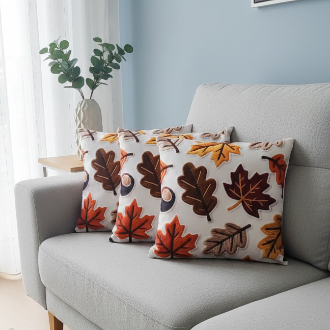 2 Adet 43X43 cm Dijital Baskılı Dekoratif Kırlent Kılıfı - Görsel 3