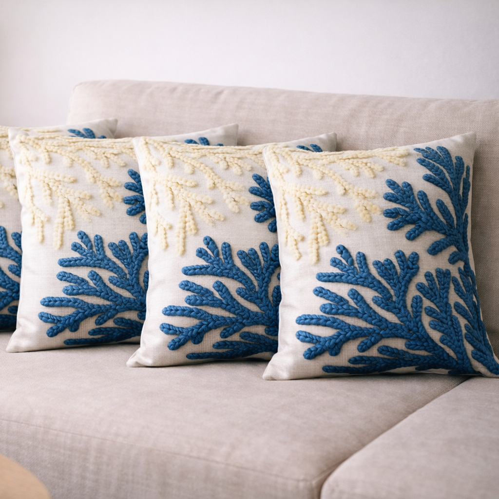 Özdağ Home Concept Modern Dijital Baskılı 3 Boyutlu Dekoratif Kırlent Kılıfı  2 li Set – Renkli, Şık ve Yıkanabilir (43x43 cm) - Görsel 5