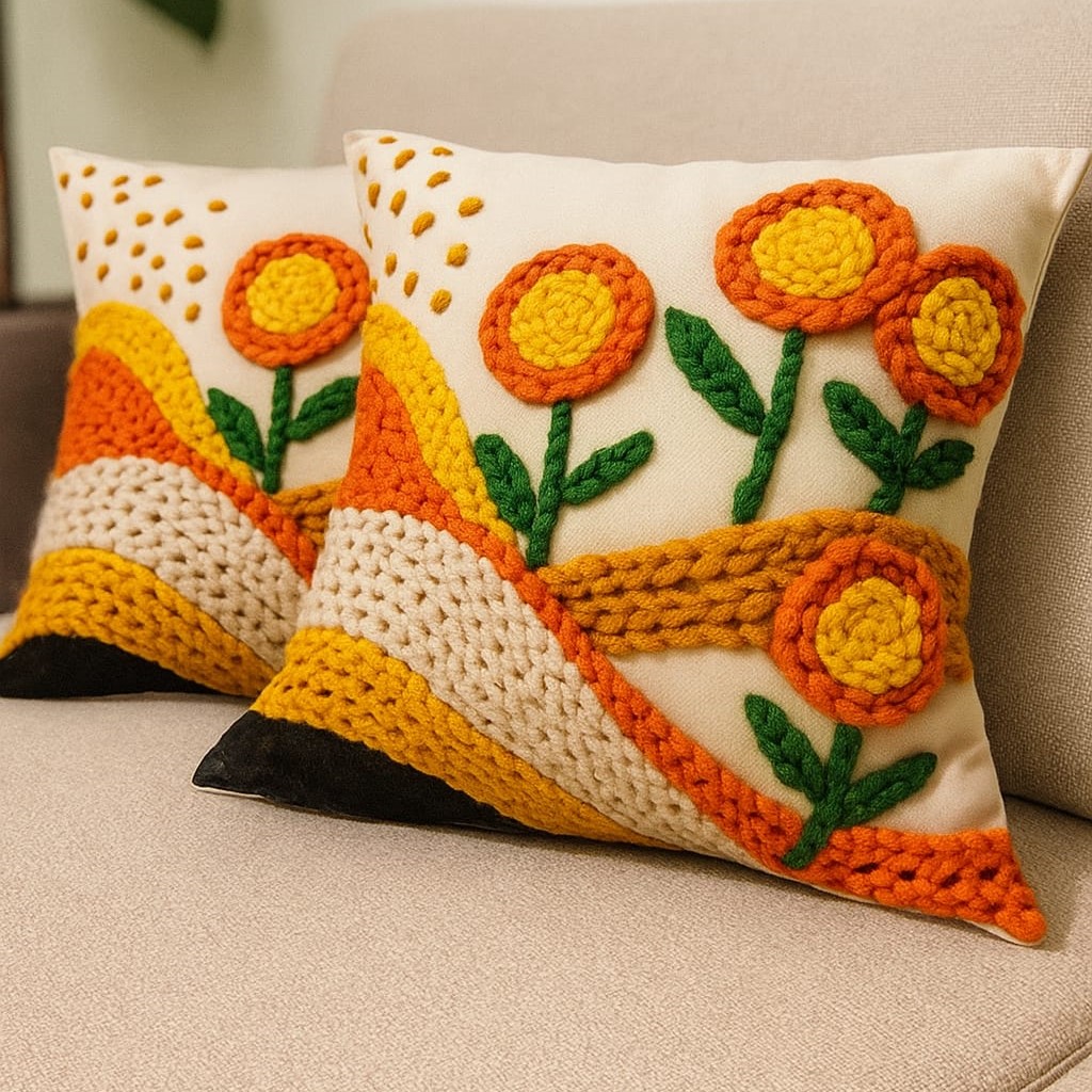 Özdağ Home Concept 2 Adet  43X43 cm Dijital Baskılı Premium Kumaş Dekoratif Kırlent Kılıfı |Salon & Oturma Odası - Görsel 4