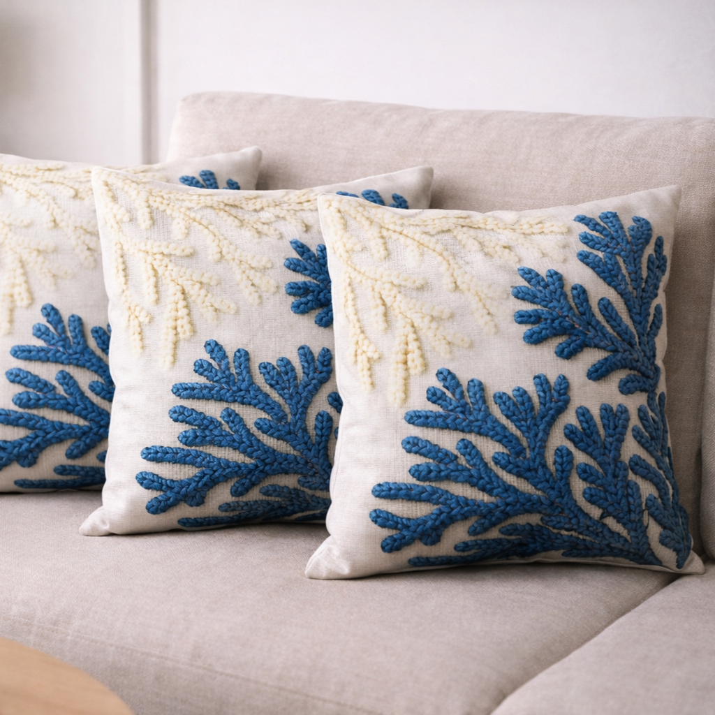 Özdağ Home Concept Modern Dijital Baskılı 3 Boyutlu Dekoratif Kırlent Kılıfı  2 li Set – Renkli, Şık ve Yıkanabilir (43x43 cm) - Görsel 3