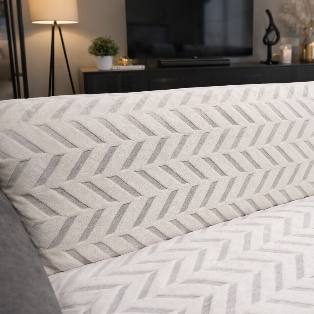 Özdağ Home Concept Kaymaz Taban Welsoft Koltuk Örtüsü | 3’lü Kanepe Uyumlu | Yumuşak ve Dayanıklı Koltuk Koruyucu - Görsel 4