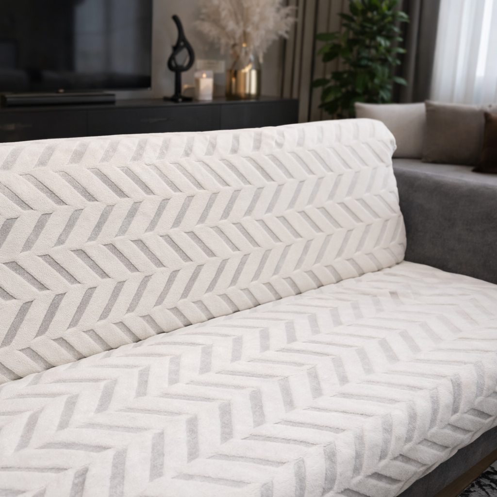 Özdağ Home Concept Kaymaz Taban Welsoft Koltuk Örtüsü | 3’lü Kanepe Uyumlu | Yumuşak ve Dayanıklı Koltuk Koruyucu - Görsel 6