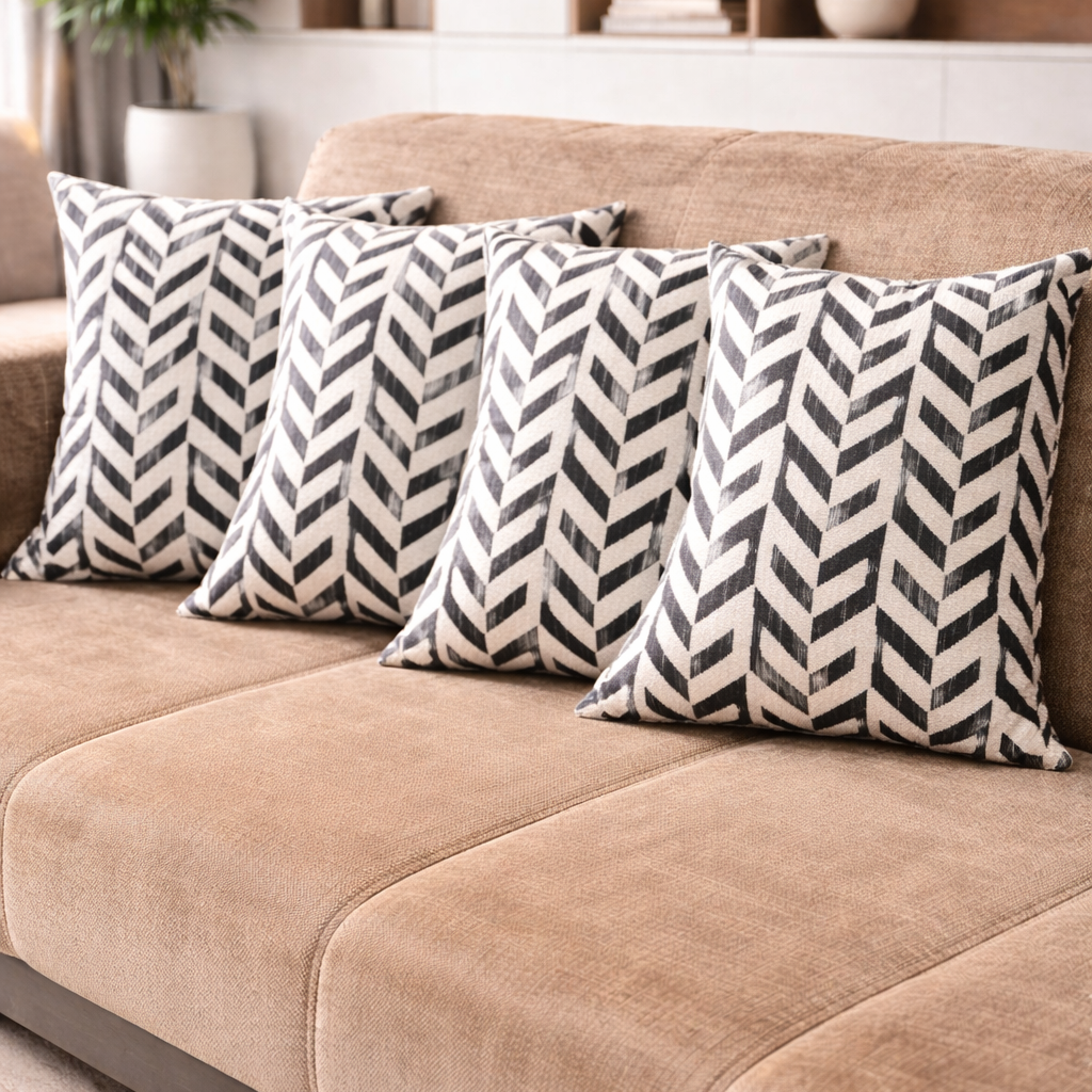 2 Adet 43X43 cm Dijital Baskılı Dekoratif Kırlent Kılıfı - Görsel 6