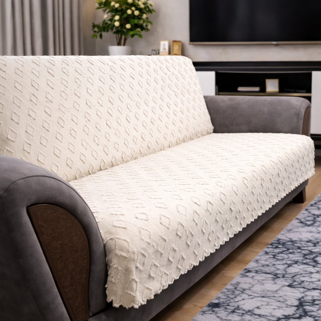 Özdağ Home Concept Şönil 3’lü Kanepe Koltuk Örtüsü – Yumuşak Dokulu, Dayanıklı ve Şık Koltuk Şalı - Görsel 9