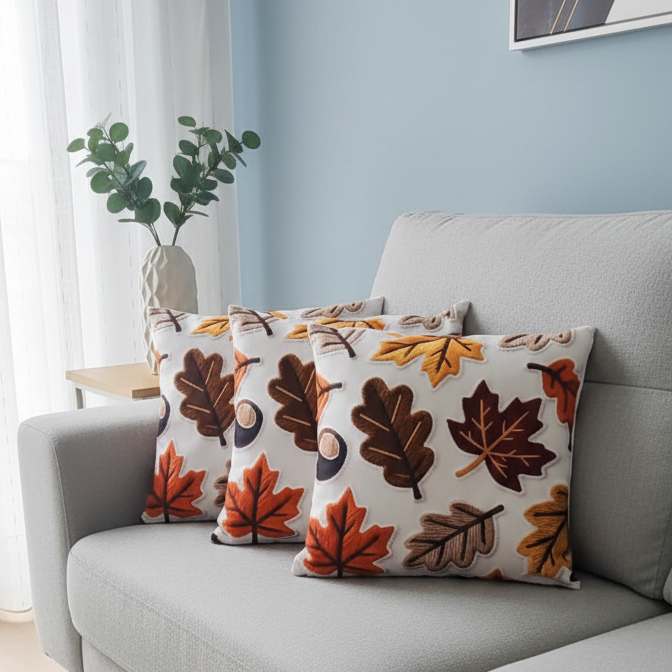 2 Adet 43X43 cm Dijital Baskılı Dekoratif Kırlent Kılıfı - Görsel 7