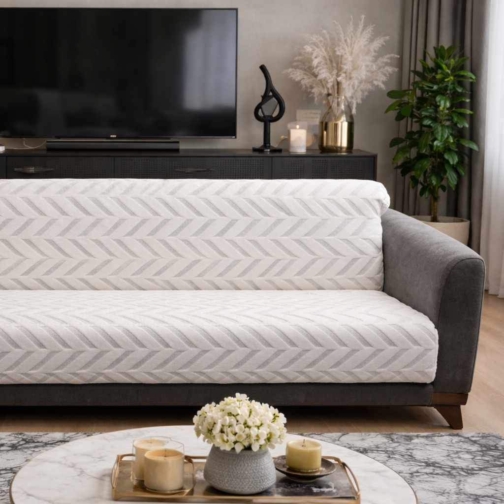 Özdağ Home Concept Kaymaz Taban Welsoft Koltuk Örtüsü | 3’lü Kanepe Uyumlu | Yumuşak ve Dayanıklı Koltuk Koruyucu - Görsel 8