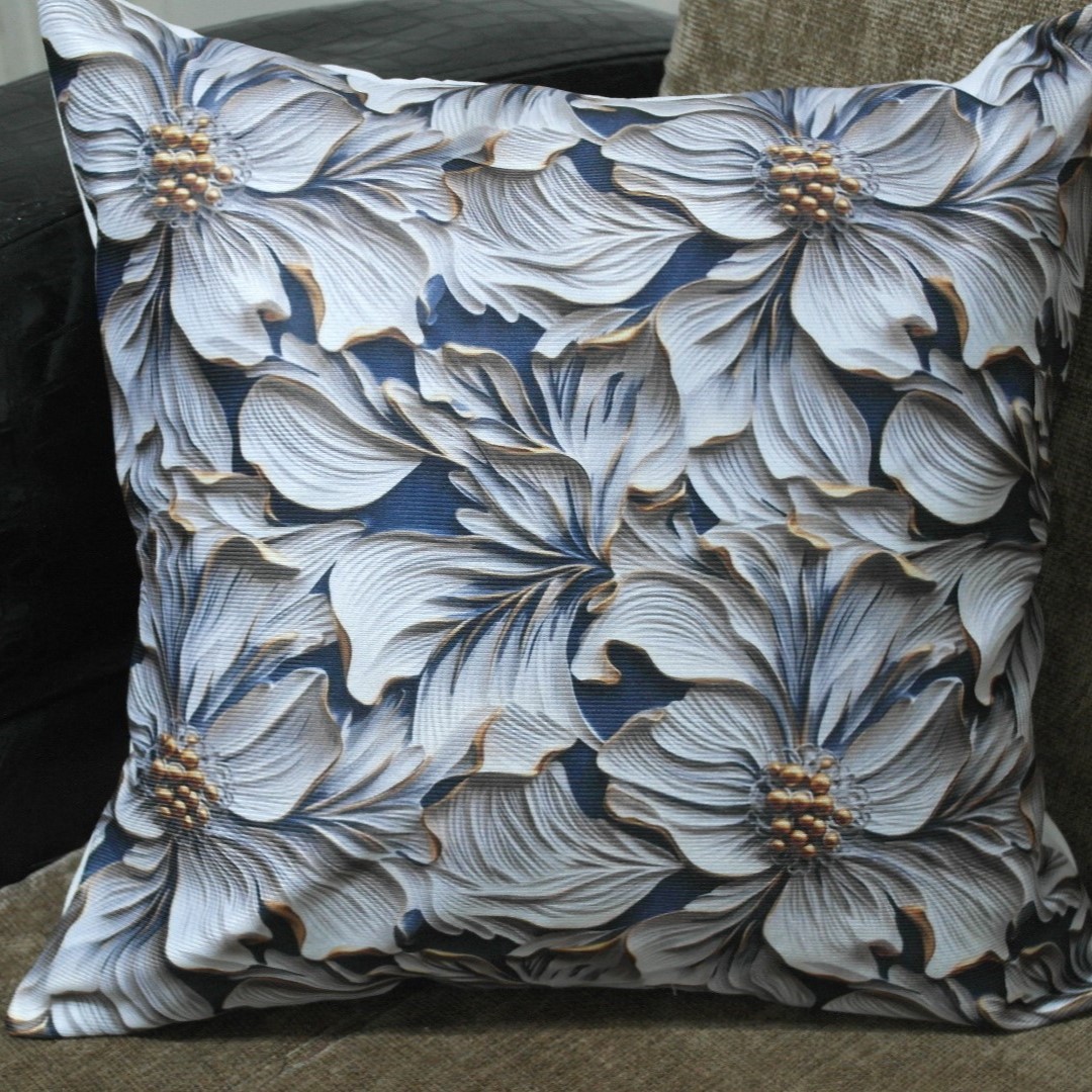 Özdağ Home Concept Modern Dijital Baskılı 3 Boyutlu Dekoratif Kırlent Kılıfı  2 li Set – Renkli, Şık ve Yıkanabilir (43x43 cm) - Görsel 2