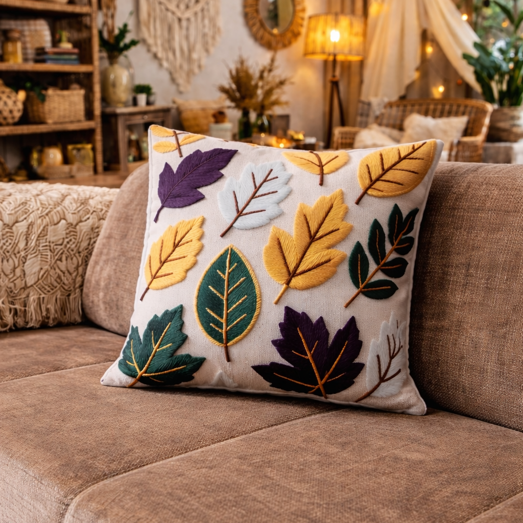 3D Dijital Baskı Premium Kumaş Kırlent Kılıfı 43x43 cm 2’li Set–Dekoratif Yastık - Görsel 7