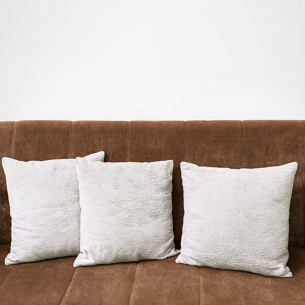 Premium Kumaş Kırlent Kılıfı 43x43 cm 2’li Set–Dekoratif Yastık Kadife Dokulu (Çift Taraflı) - Görsel 5