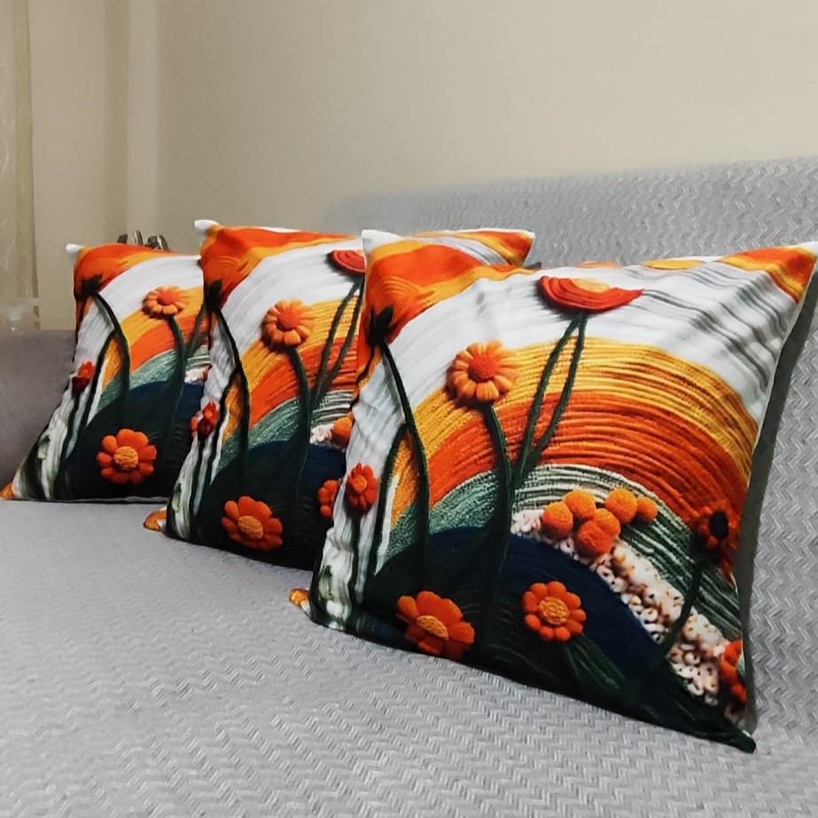 Özdağ Home Concept 2 Adet  43X43 cm Dijital Baskılı Premium Kumaş Dekoratif Kırlent Kılıfı | Salon & Oturma Odası - Görsel 5