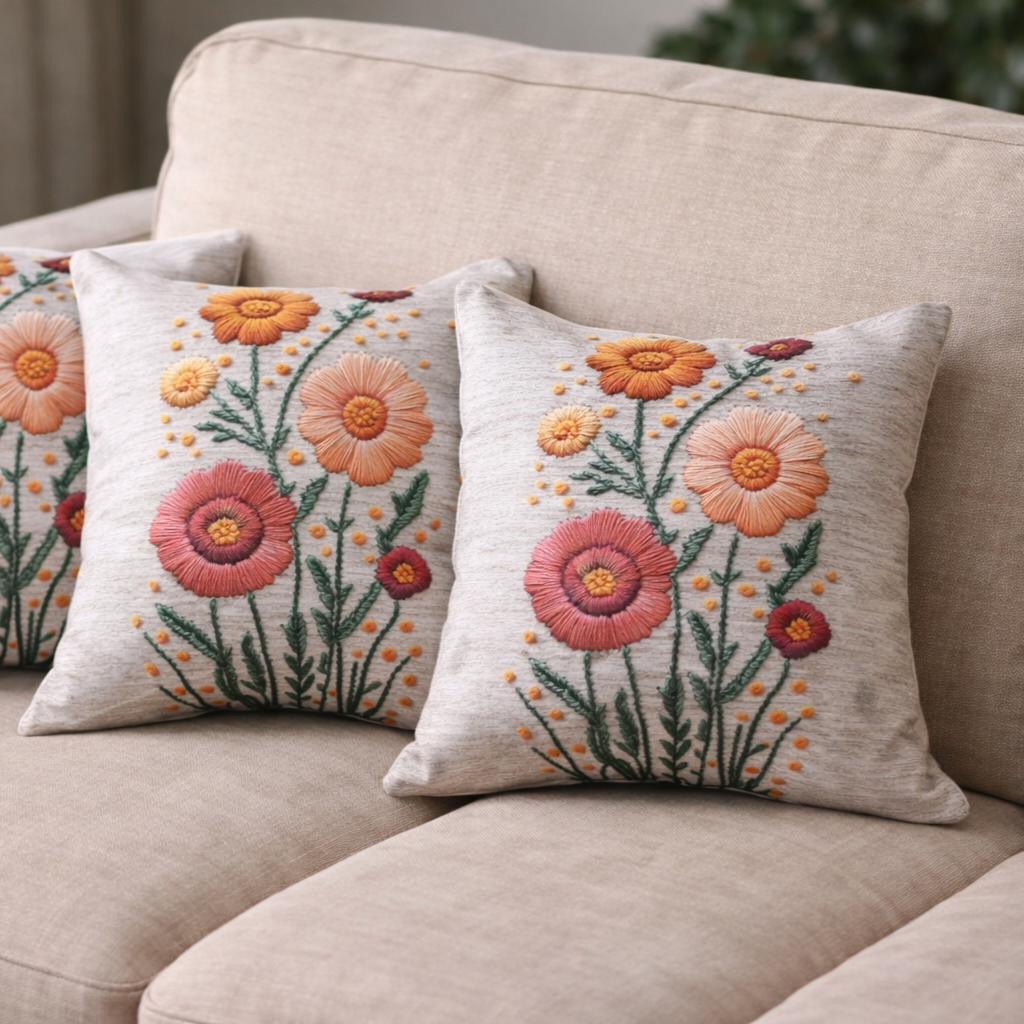 Özdağ Home Concept Modern Dijital Baskılı 3 Boyutlu Dekoratif Kırlent Kılıfı  2 li Set – Renkli, Şık ve Yıkanabilir (43x43 cm) - Görsel 3