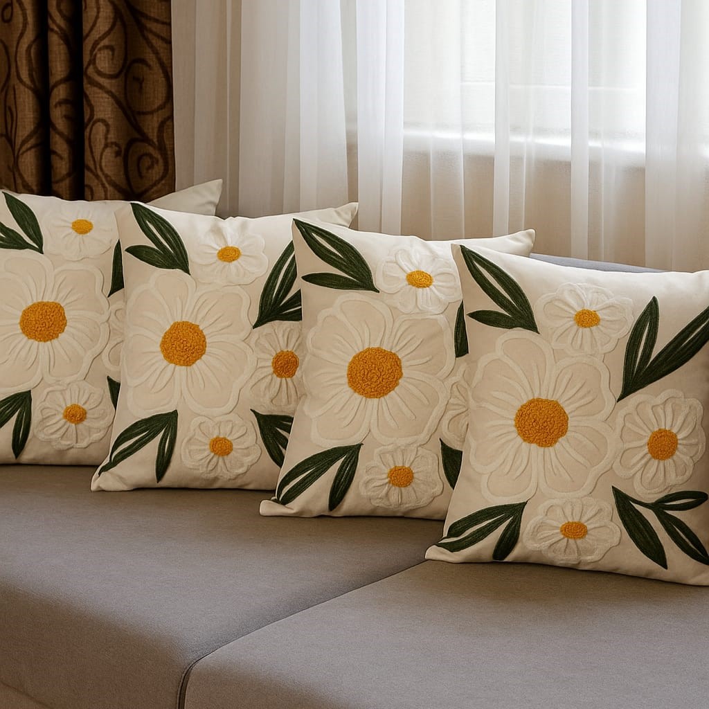 Özdağ Home Concept 2 Adet  43X43 cm Dijital Baskılı Premium Kumaş Dekoratif Kırlent Kılıfı |Salon & Oturma Odası - Görsel 7