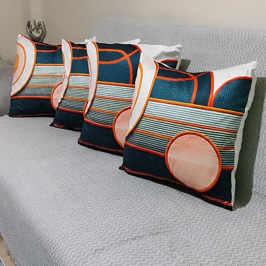 Özdağ Home Concept 2 Adet  43X43 cm Dijital Baskılı Premium Kumaş Dekoratif Kırlent Kılıfı |Salon & Oturma Odası - Görsel 7