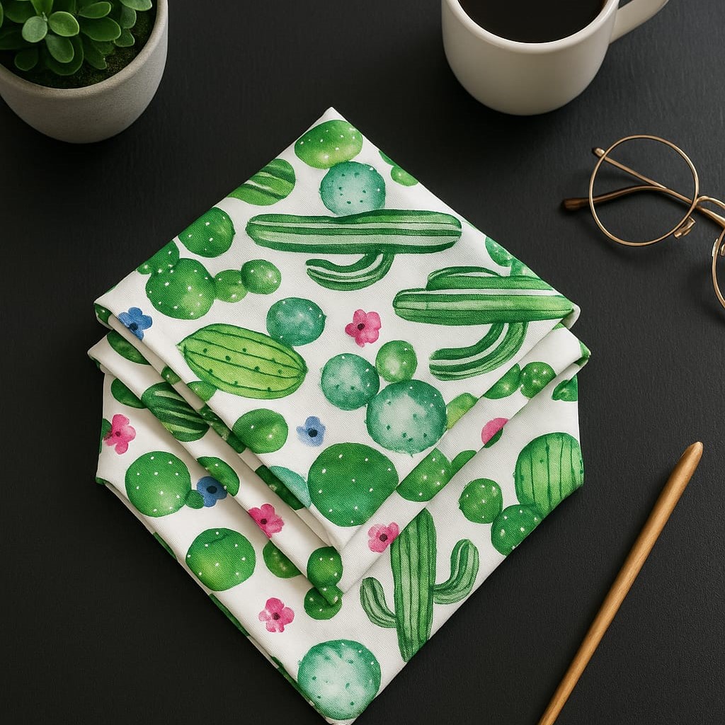Özdağ Home Concept 140X40 cm Kaktüs Desen Dijital Baskı Kumaş Runner | Leke Tutmaz, Dekoratif Masa Örtüsü - Görsel 5