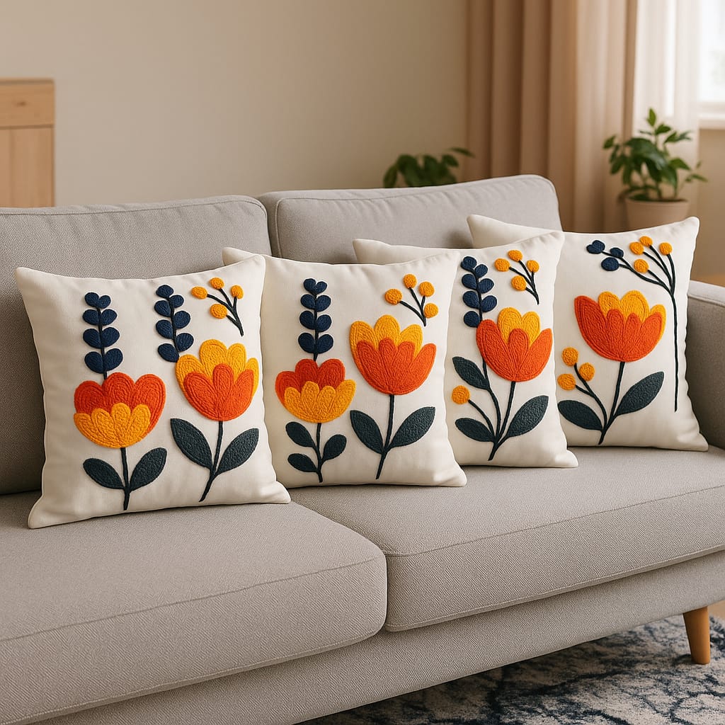 Özdağ Home Concept 2 Adet  43X43 cm Dijital Baskılı Premium Kumaş Dekoratif Kırlent Kılıfı |Salon & Oturma Odası - Görsel 8