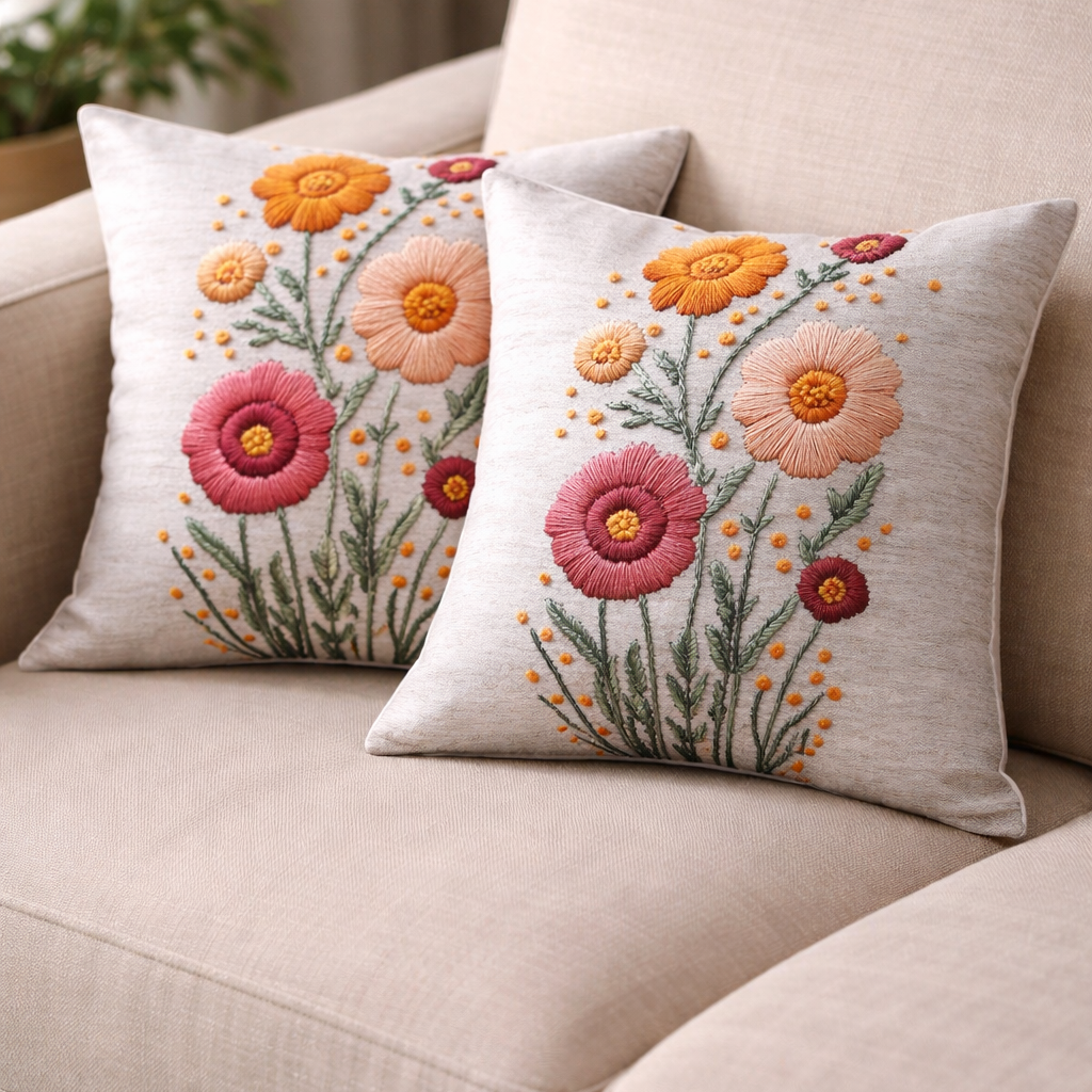 Özdağ Home Concept Modern Dijital Baskılı 3 Boyutlu Dekoratif Kırlent Kılıfı  2 li Set – Renkli, Şık ve Yıkanabilir (43x43 cm) - Görsel 4