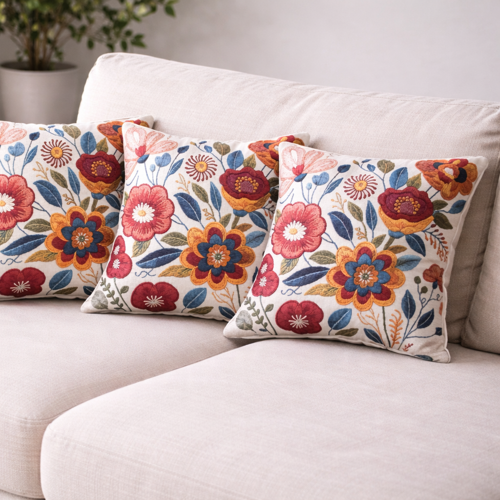 Özdağ Home Concept Modern Dijital Baskılı 3 Boyutlu Dekoratif Kırlent Kılıfı  2 li Set – Renkli, Şık ve Yıkanabilir (43x43 cm) - Görsel 5