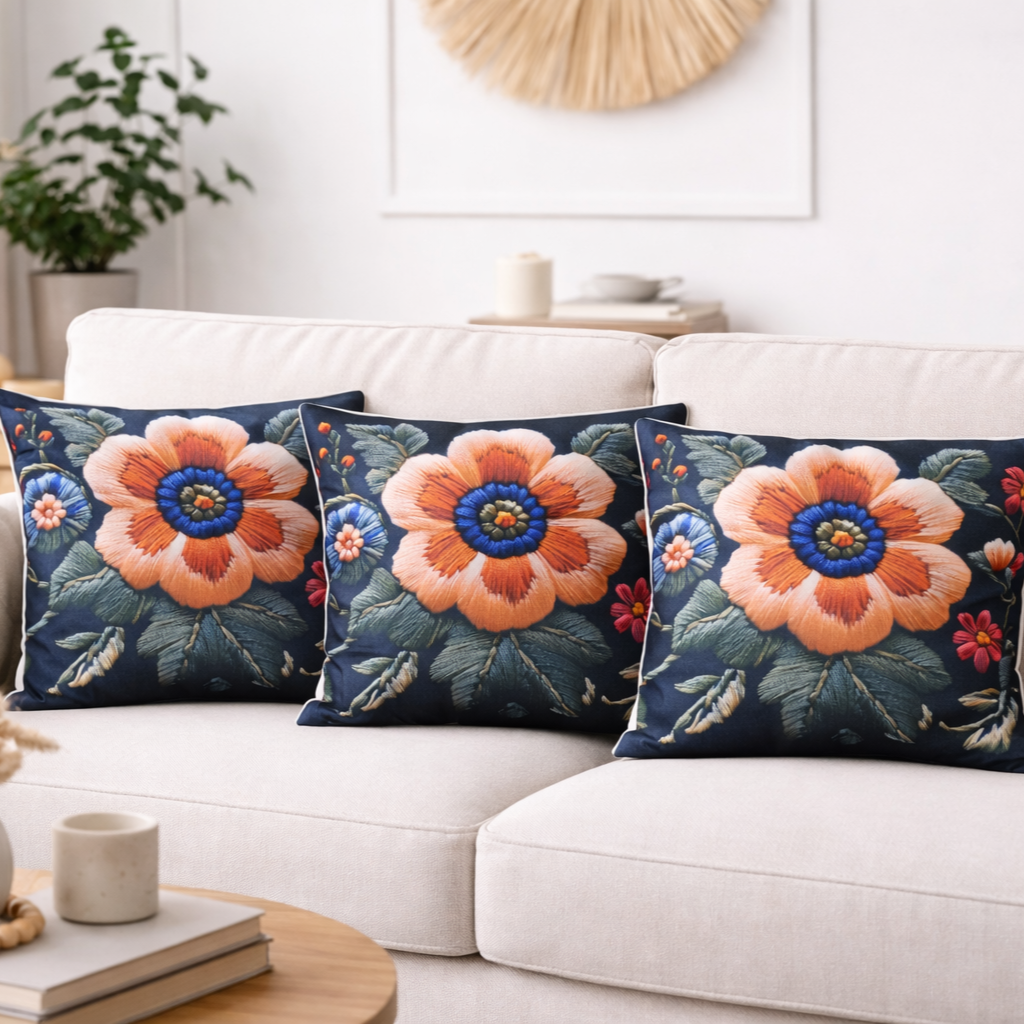 Özdağ Home Concept Modern Dijital Baskılı 3 Boyutlu Dekoratif Kırlent Kılıfı  2 li Set – Renkli, Şık ve Yıkanabilir (43x43 cm) - Görsel 6