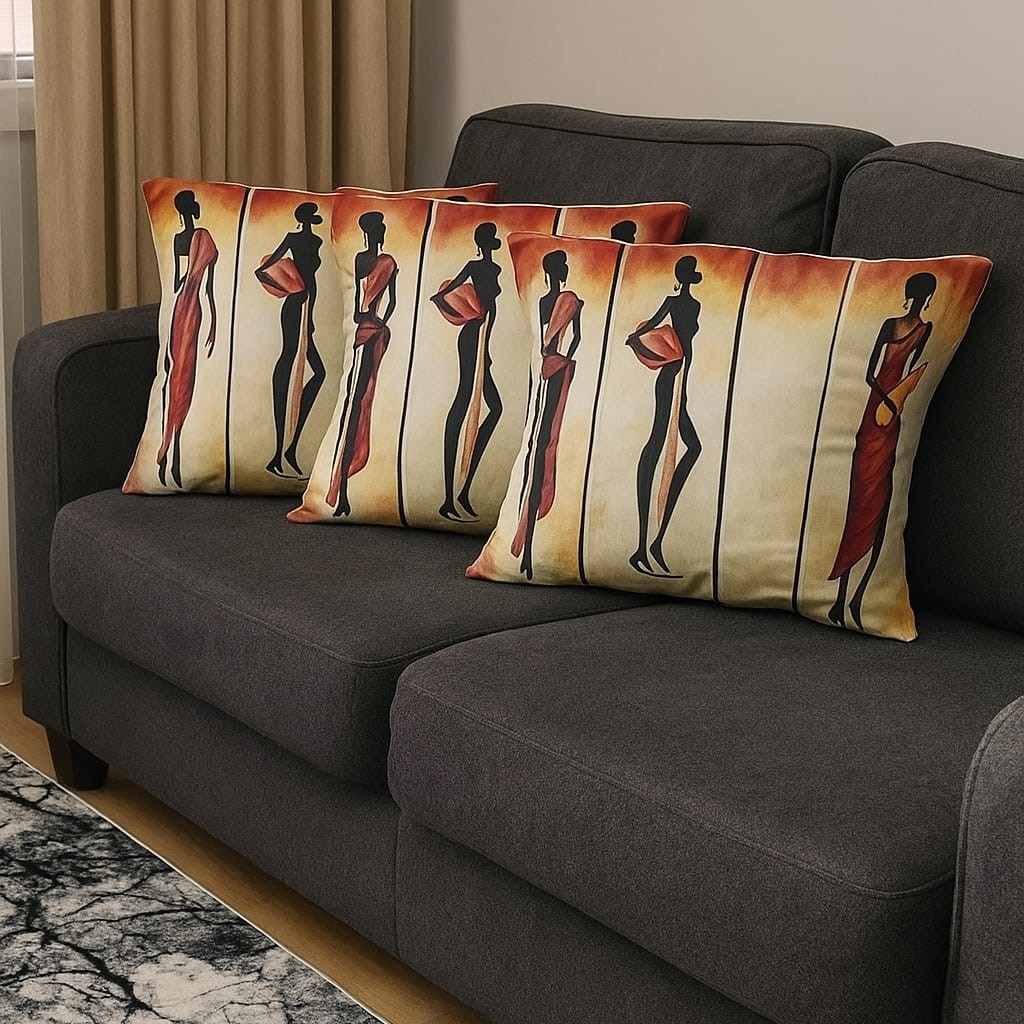 Özdağ Home Concept 2 Adet  43X43 cm Dijital Baskılı Premium Kumaş Dekoratif Kırlent Kılıfı - Görsel 6