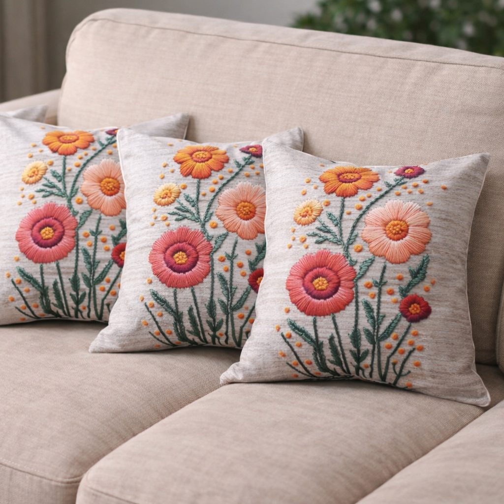 Özdağ Home Concept Modern Dijital Baskılı 3 Boyutlu Dekoratif Kırlent Kılıfı  2 li Set – Renkli, Şık ve Yıkanabilir (43x43 cm) - Görsel 6