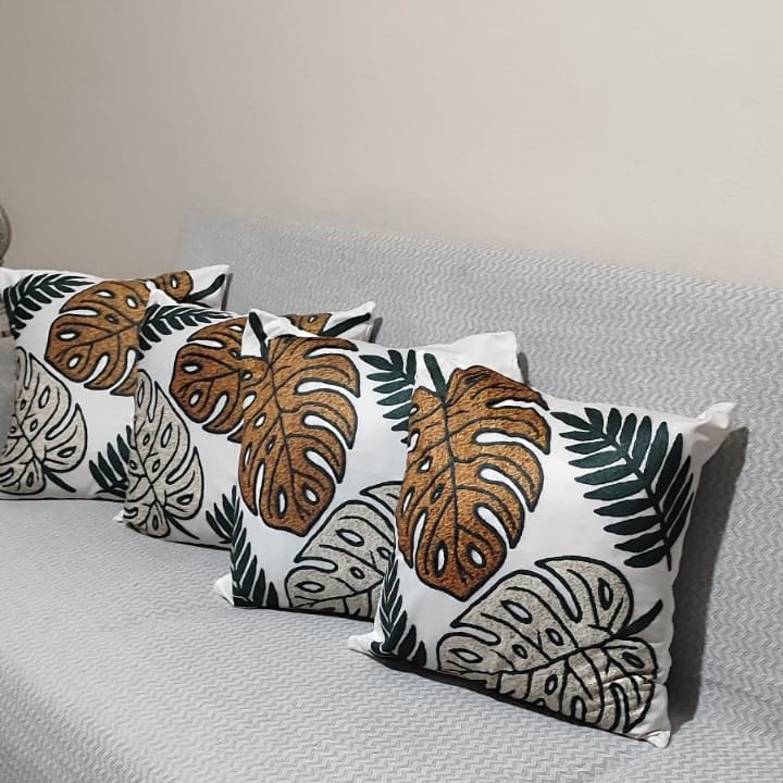 Özdağ Home Concept 2 Adet  43X43 cm Dijital Baskılı Premium Kumaş Dekoratif Kırlent Kılıfı - Görsel 8