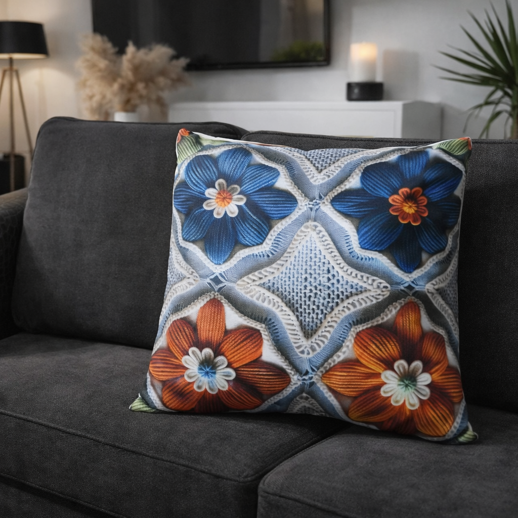 Özdağ Home Concept Modern Dijital Baskılı 3 Boyutlu Dekoratif Kırlent Kılıfı  2 li Set – Renkli, Şık ve Yıkanabilir (43x43 cm) - Görsel 5