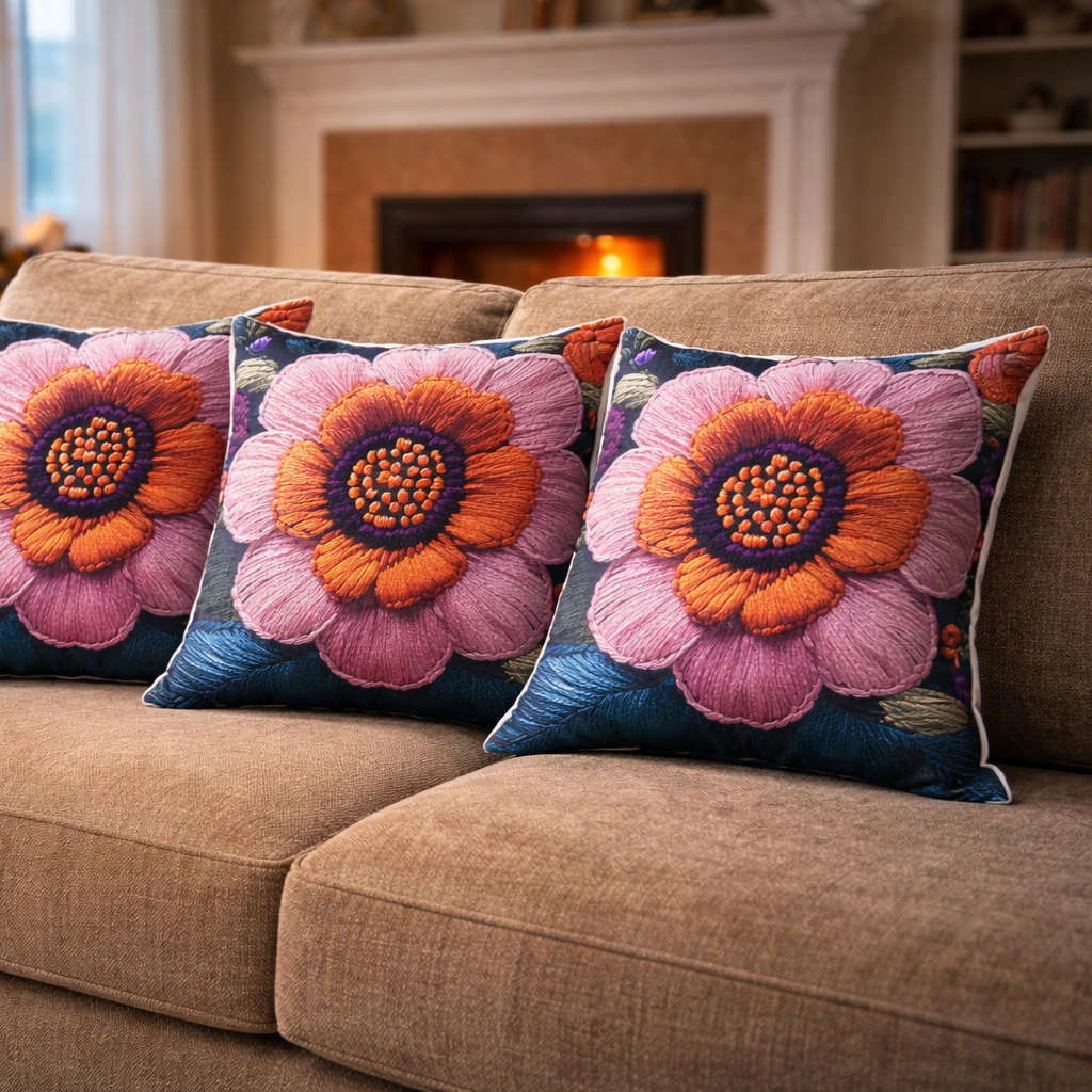 Özdağ Home Concept Modern Dijital Baskılı 3 Boyutlu Dekoratif Kırlent Kılıfı  2 li Set – Renkli, Şık ve Yıkanabilir (43x43 cm) - Görsel 5