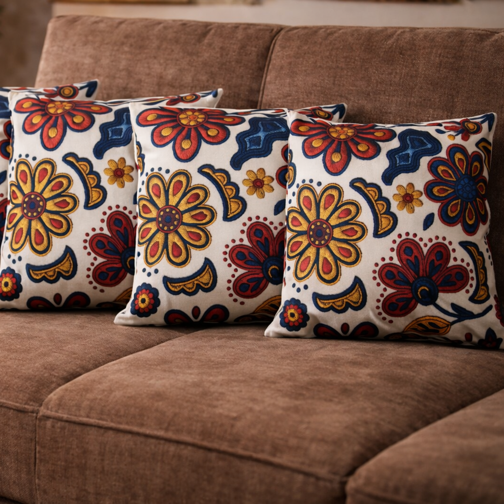Özdağ Home Concept Modern Dijital Baskılı 3 Boyutlu Dekoratif Kırlent Kılıfı  2 li Set – Renkli, Şık ve Yıkanabilir (43x43 cm) - Görsel 2