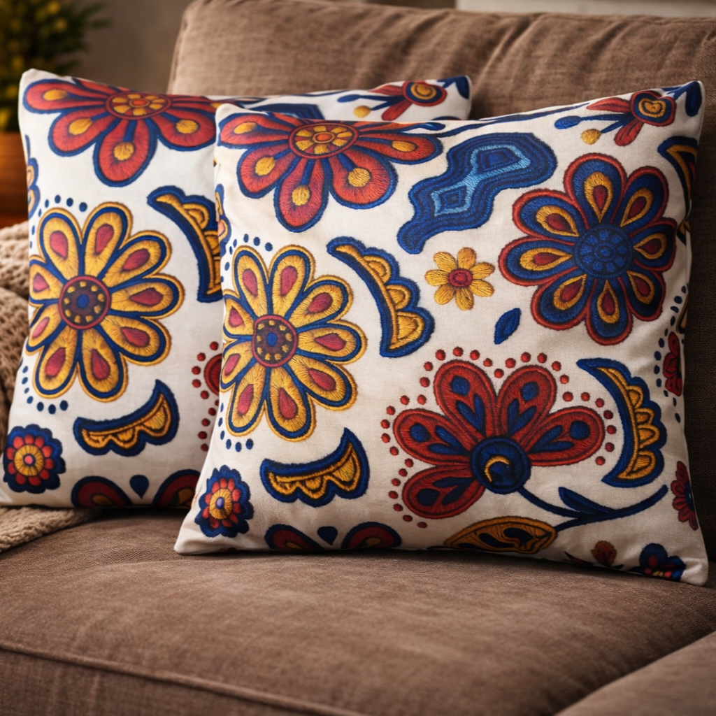 Özdağ Home Concept Modern Dijital Baskılı 3 Boyutlu Dekoratif Kırlent Kılıfı  2 li Set – Renkli, Şık ve Yıkanabilir (43x43 cm) - Görsel 5