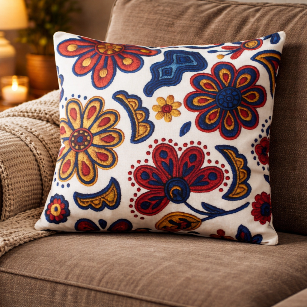 Özdağ Home Concept Modern Dijital Baskılı 3 Boyutlu Dekoratif Kırlent Kılıfı  2 li Set – Renkli, Şık ve Yıkanabilir (43x43 cm) - Görsel 6