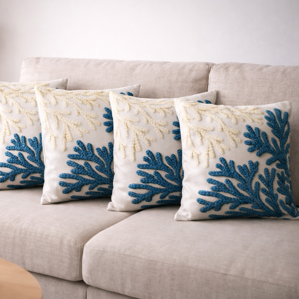 Özdağ Home Concept Modern Dijital Baskılı 3 Boyutlu Dekoratif Kırlent Kılıfı  2 li Set – Renkli, Şık ve Yıkanabilir (43x43 cm) - Görsel 6