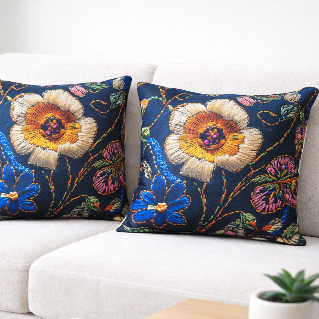 Özdağ Home Concept Modern Dijital Baskılı 3 Boyutlu Dekoratif Kırlent Kılıfı  2 li Set – Renkli, Şık ve Yıkanabilir (43x43 cm) - Görsel 3