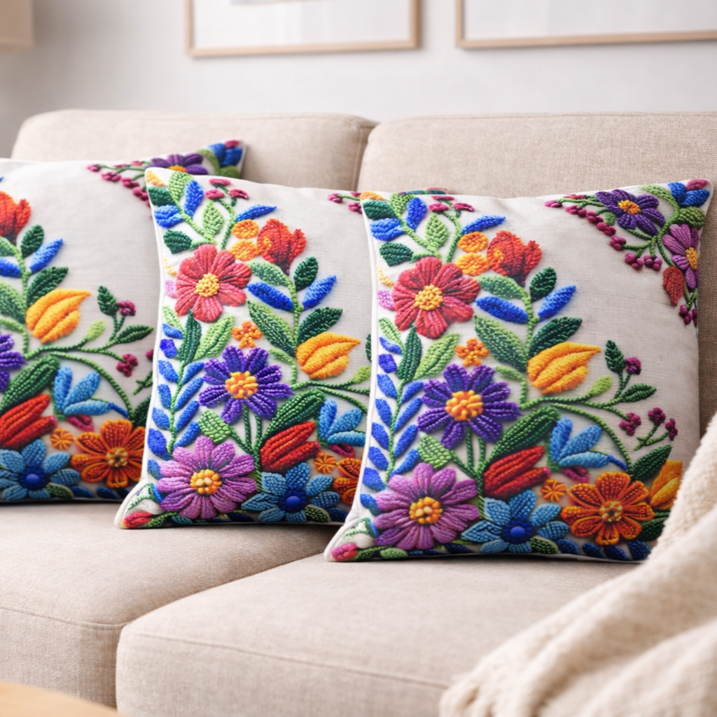 Özdağ Home Concept Modern Dijital Baskılı 3 Boyutlu Dekoratif Kırlent Kılıfı  2 li Set – Renkli, Şık ve Yıkanabilir (43x43 cm) - Görsel 6