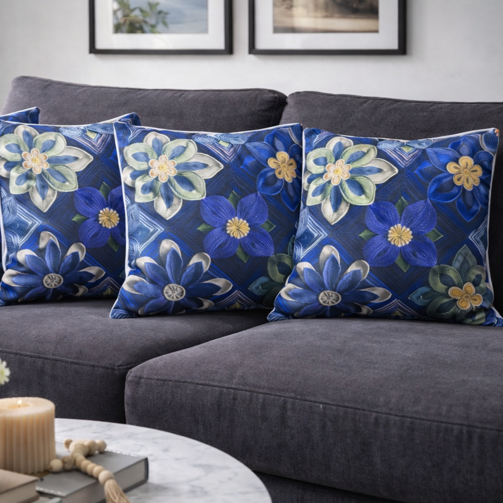 Özdağ Home Concept Modern Dijital Baskılı 3 Boyutlu Dekoratif Kırlent Kılıfı  2 li Set – Renkli, Şık ve Yıkanabilir (43x43 cm) - Görsel 6